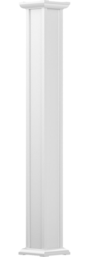 Endura-Aluminum Square Acadian Column w/ Capital & Base