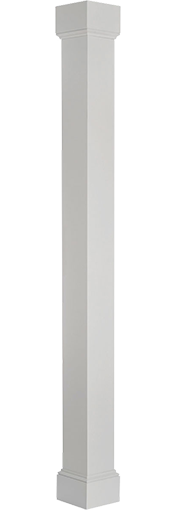 Endura-Aluminum Square Natchez Column w/ Capital & Base