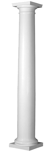 Round Tapered Smooth Columns