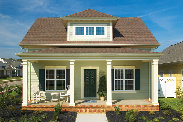 Panel Shutters on Craftsman Home