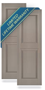 Mid-America Exterior Vinyl Raised Panel Shutters
