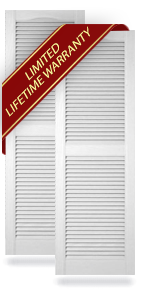 Builders-Edge Exterior Vinyl Louver Shutters