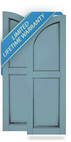 Atlantic Arch Top Raised Panel Shutters