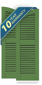Atlantic Classic Arch Top Louver Shutters
