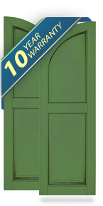 Atlantic Classic Arch Top Raised Panel Shutters