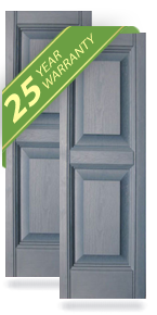 Builders Choice Exterior Vinyl Raised Panel Shutters