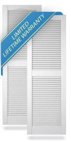 Exterior Vinyl Louver Shutters
