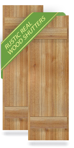 Exterior Rustic Wood Shutters