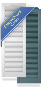 Closeout Vinyl Shutters